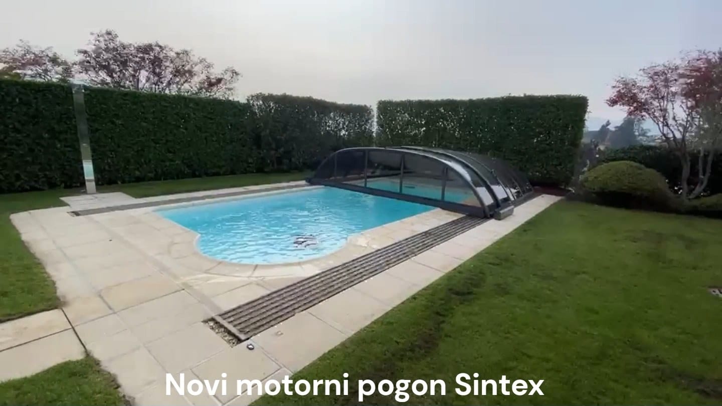 Read more about the article Novi motorni pogon Sintex – bazensko streho odprete s pritiskom na gumb